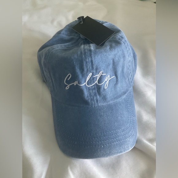 Fashion City - Salty Lettering Embroidery Baseball Cap - Picture 2 of 4